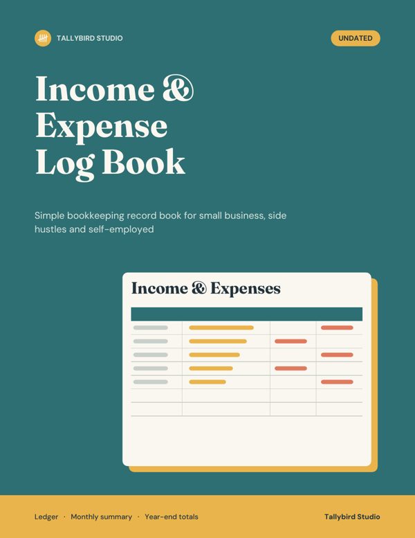 Income & Expense Log Book cover