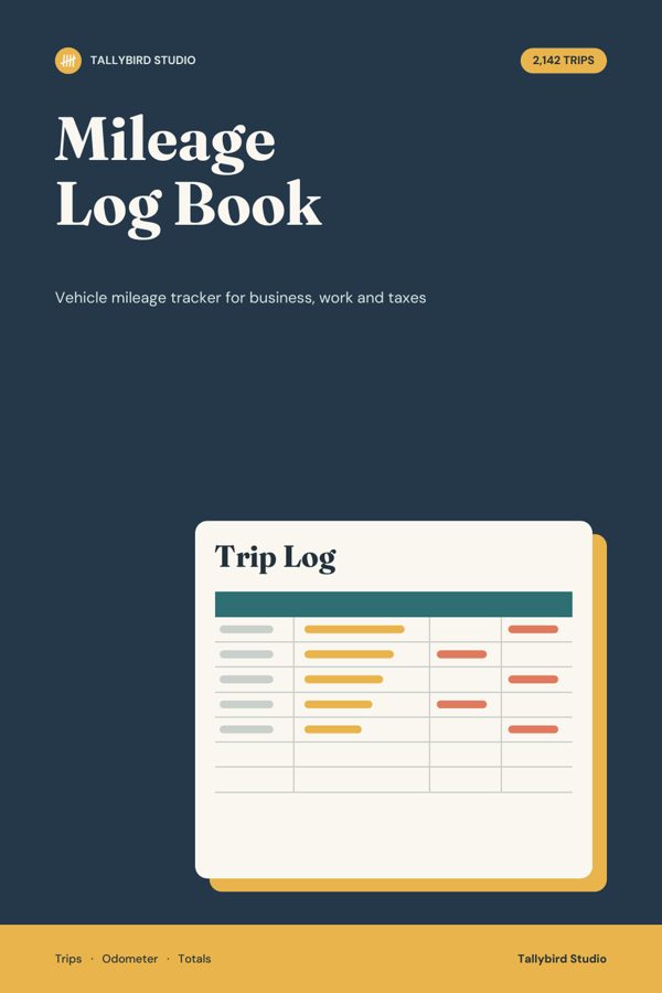 Mileage Log Book cover